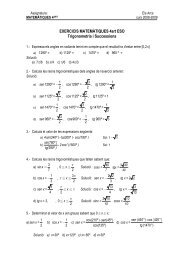 EXERCICIS MATEMÀTIQUES 4art ESO Trigonometria i ... - elsarcs.cat