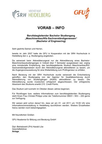 VORAB â INFO - GFU