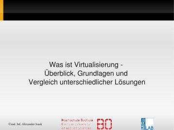 Was ist Virtualisierung Überblick, Grundlagen und ... - gelsen-net