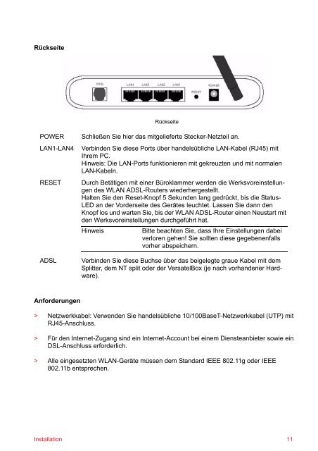 953341 Turbolink JDR455WB Wireless ADSL Router ... - Sphairon