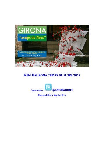 MENÚS GIRONA TEMPS DE FLORS 2012 @DestiGirona