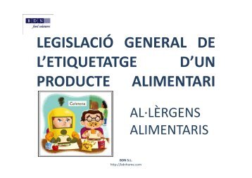 etiquetatge i al·lèrgens