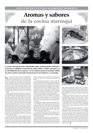 Aromas y sabores de la cocina marroquí