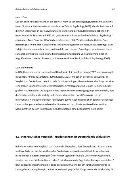 Situation der Schulpsychologie in Deutschland  - GEW Niedersachsen