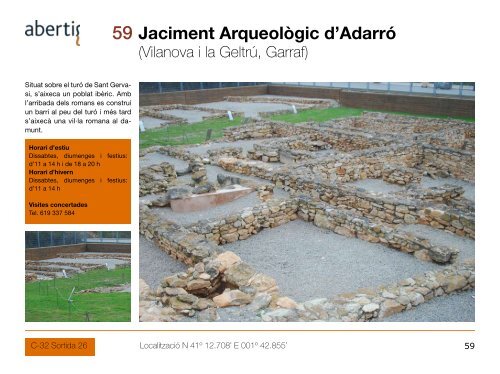 Els jaciments arqueològics al voltant de les autopistes ... - Abertis