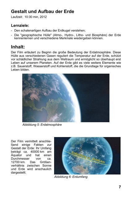 Die Erde - Planet im Sonnensystem - GIDA