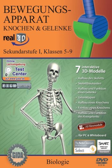 Bewegungsapparat - Knochen und Gelenke - real3D - GIDA