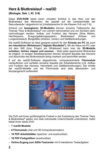 Herz & Blutkreislauf â real3D - GIDA
