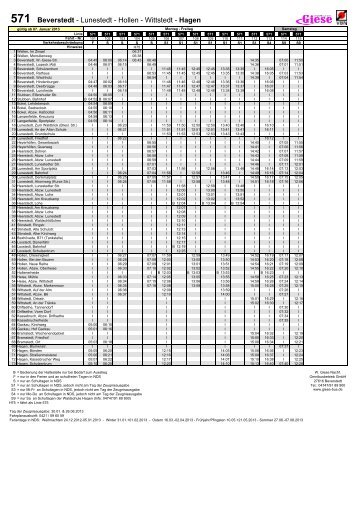 571 Beverstedt - Lunestedt - Hollen - Wittstedt - Hagen - Giese-Bus ...