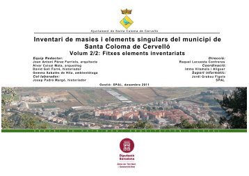Fitxes elements inventariats. [pdf 29,5 Mb] - Ajuntament de Santa ...