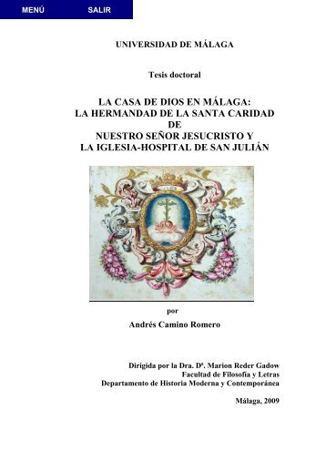 LA CASA DE DIOS EN MÁLAGA... - Biblioteca de la Universidad de ...