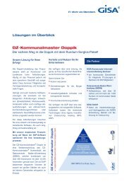 DZ-Kommunalmaster Doppik (PDF; 164 KB) - GISA GmbH