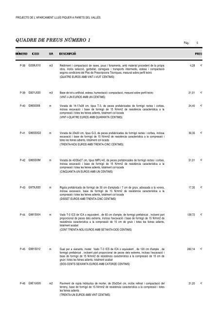 Projecte - Ajuntament de Parets del Vallès