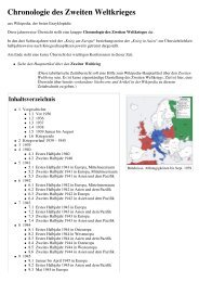 Chronologie des Zweiten Weltkrieges - Gitti-City