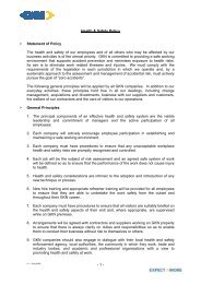 Health & Safety Policy > Statement of Policy The health and ... - GKN