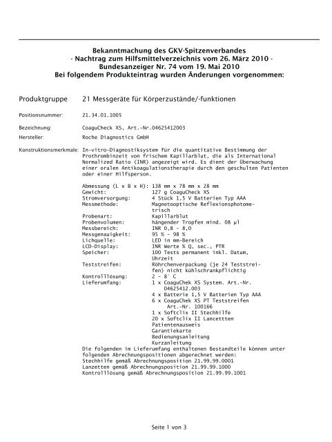 Hilfsmittel (PDF, 69 KB) - GKV-Spitzenverband