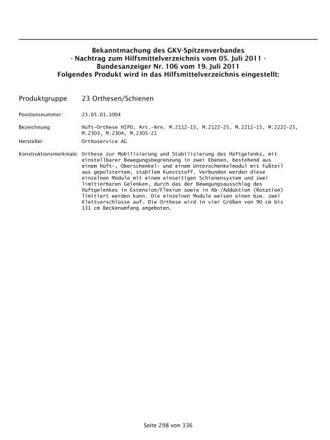 Hilfsmittel (PDF, 1,2 MB) - GKV-Spitzenverband