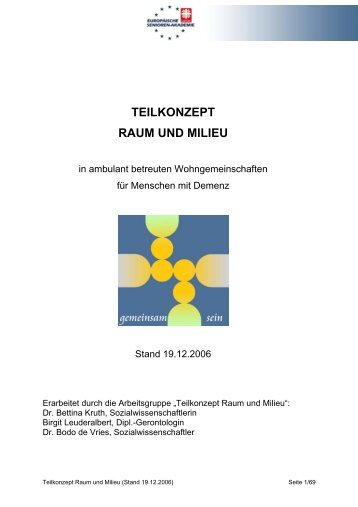 Teilkonzept Raum und Milieu (PDF, 763 KB) - GKV-Spitzenverband
