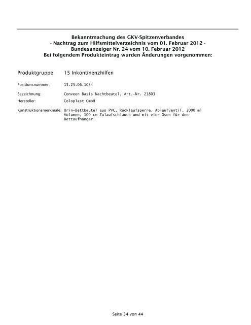 Hilfsmittel (PDF, 141 KB) - GKV-Spitzenverband