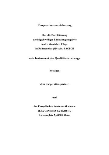 Kooperationsvertrag - GKV-Spitzenverband