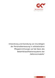 20110804_Bewertung Personalbemessung - GKV-Spitzenverband