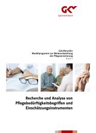 Recherche und Analyse von Pflegebedürftigkeitsbegriffen und ...