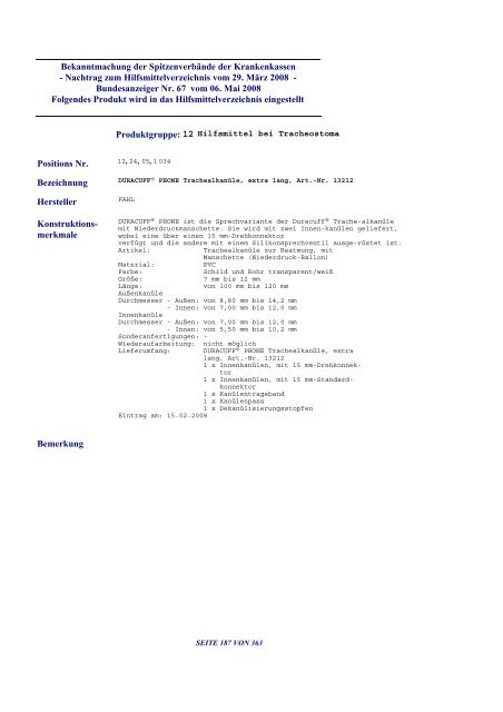 Hilfsmittel (PDF, 701 KB) - GKV-Spitzenverband