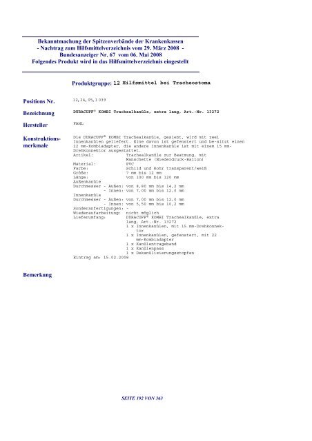 Hilfsmittel (PDF, 701 KB) - GKV-Spitzenverband