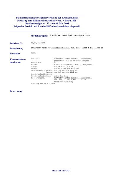 Hilfsmittel (PDF, 701 KB) - GKV-Spitzenverband