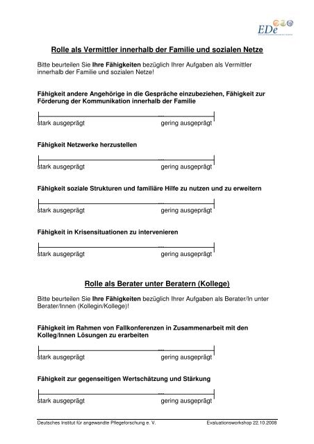 Entlastungsprogramm bei Demenz 