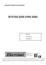 Bodet BT 5100 - 5200 - 5300 - Ligue d'Aquitaine de Basket Ball