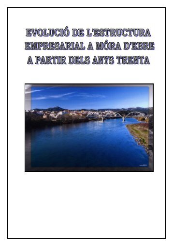 Evolució i estructura empresarial de Móra d'Ebre a partir dels anys 30