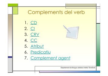 Complements del verb