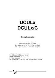 DCULx DCULx/C - F&S Elektronik Systeme GmbH.