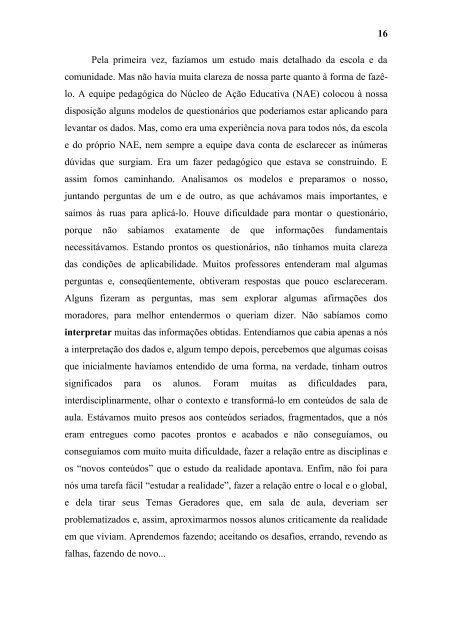 LEITURA DO MUNDO - Instituto Paulo Freire