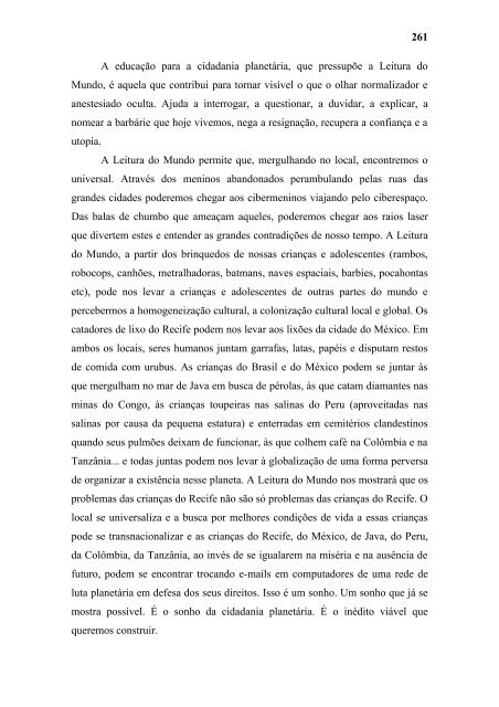 LEITURA DO MUNDO - Instituto Paulo Freire