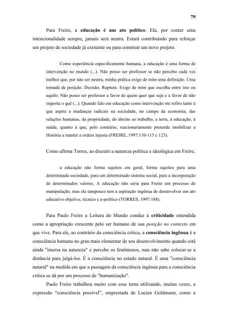 LEITURA DO MUNDO - Instituto Paulo Freire