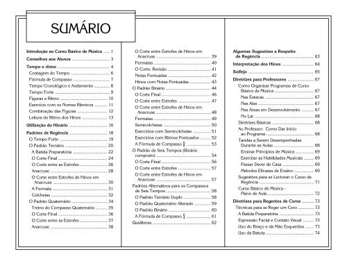 CURSO DE REGÊNCIA