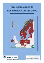 risk-mapping for 100 non-native species in europe - NOBANIS