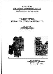 séminaire d'histoire et d'epistémologie des sciences du langage ...