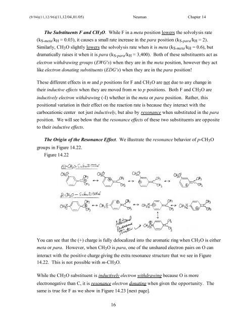 14: Substituent Effects