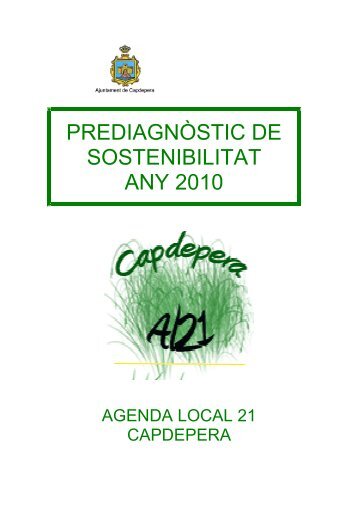 prediagnòstic de sostenibilitat any 2010 - Ajuntament de Capdepera