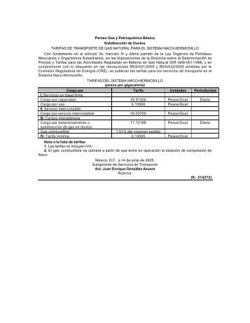 Pemex Gas y Petroquímica Básica Subdirección de Ductos ...