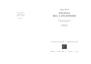 PÁGINAS DEL CANCIONERO