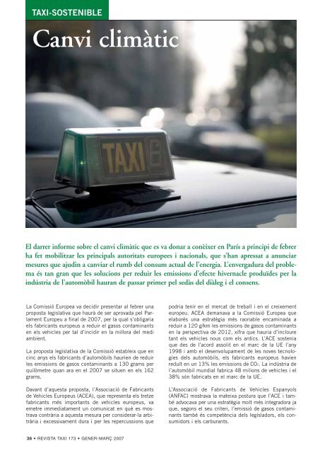 Revista Taxi nº173 PDF - Institut Metropolità del Taxi