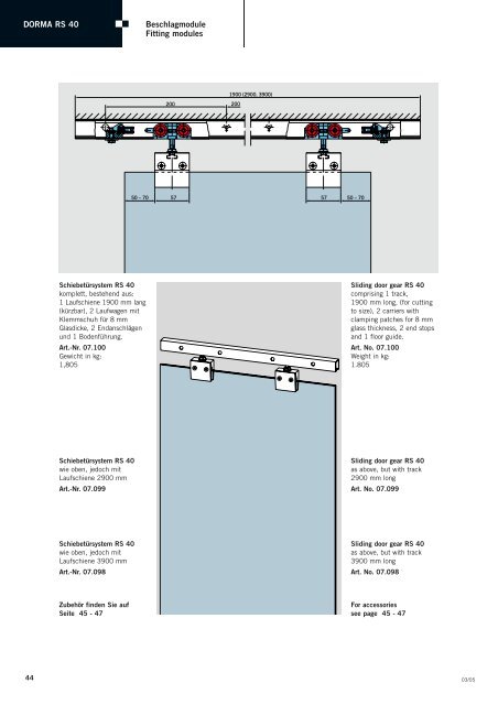 DORMA RSP 80 - Glas Sieben