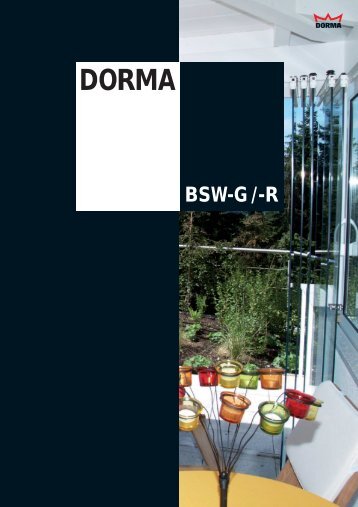 Dorma BSW-G /-R Balkonschiebewände