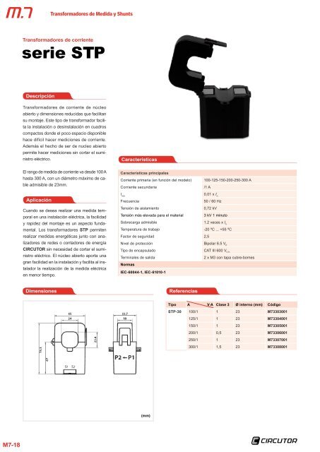 Transformadores de Medida y Shunts - Circutor