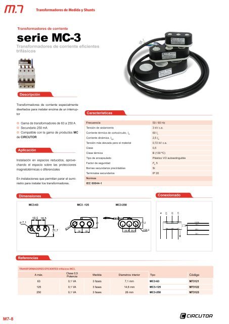 Transformadores de Medida y Shunts - Circutor