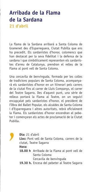 La sardana - Ajuntament de Santa Coloma de Gramenet